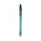 BIC ReVolution Ocean Bound Medium 1 millimeter Retractable Ballpoint Pen - Black Ink/Translucent Blue Barrel (1-Dozen)